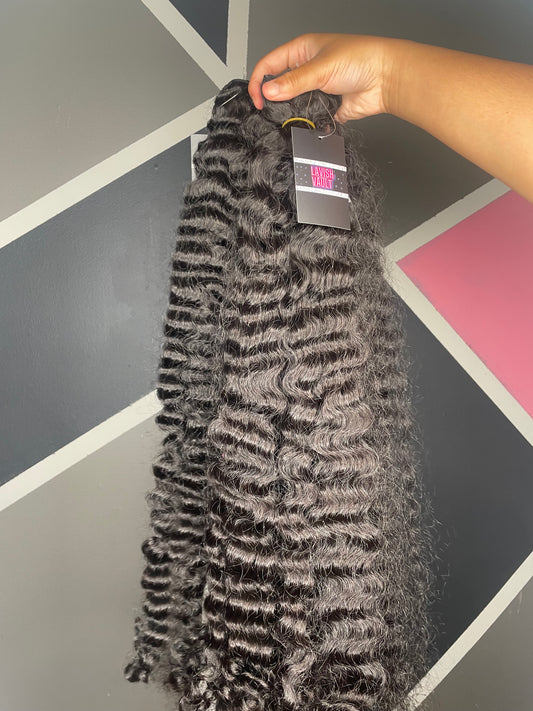 Flawless Burmese Curl bundles + Lace